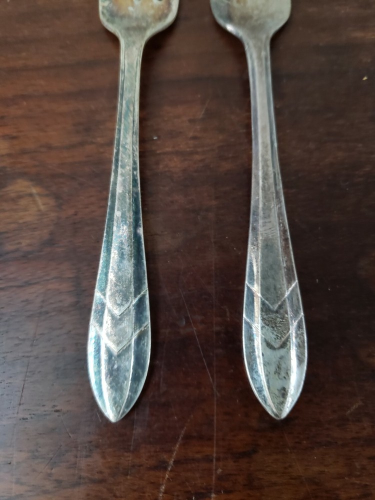 Vintage Silverplate Red Meat Forks 2