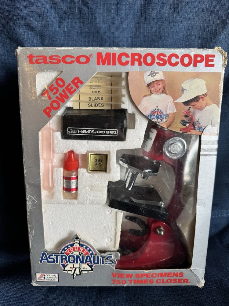 Tasco 750 Power microscope W/Beginner Kit - young astronauts