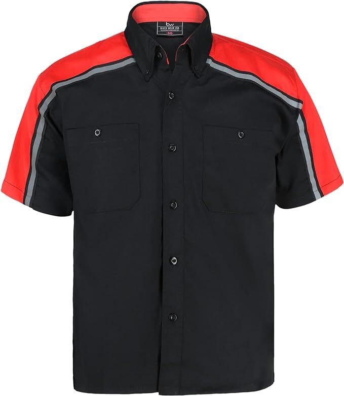 Men's Mechanical Industrial Work Shirt with Reflective Lining