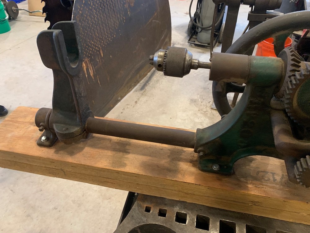 Antique Champion Blower & Forge Drill Press Wall Mount