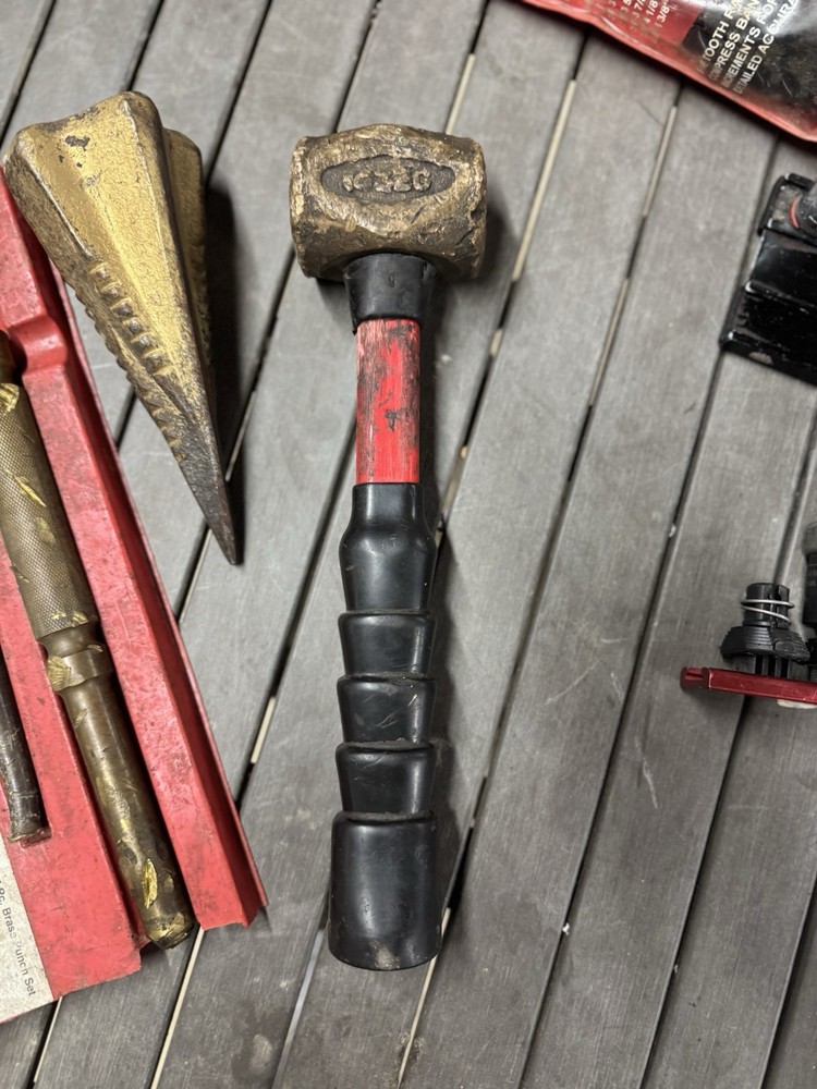 Mac Tools 3pc Brass Punch Set Brass Hammer proto snap on socket set Random