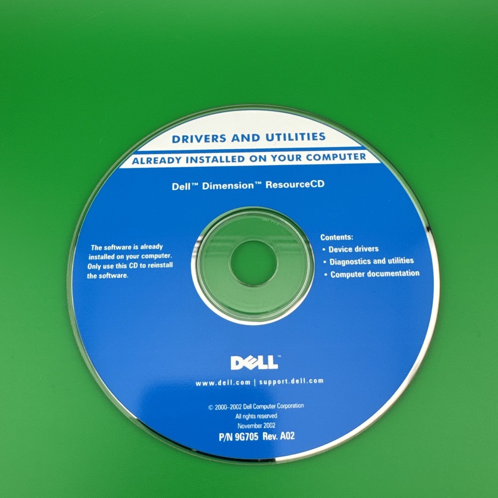 Vintage Dell Dimension And Tools System Software & Drivers CD’s Backup 2003-2004