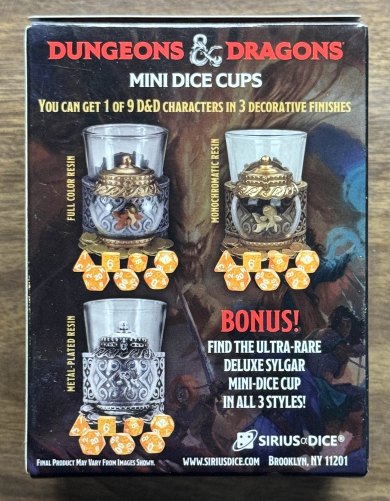 Dungeons & Dragons Series 2 Mystery Mini Dice Cup Set (RANDOM)
