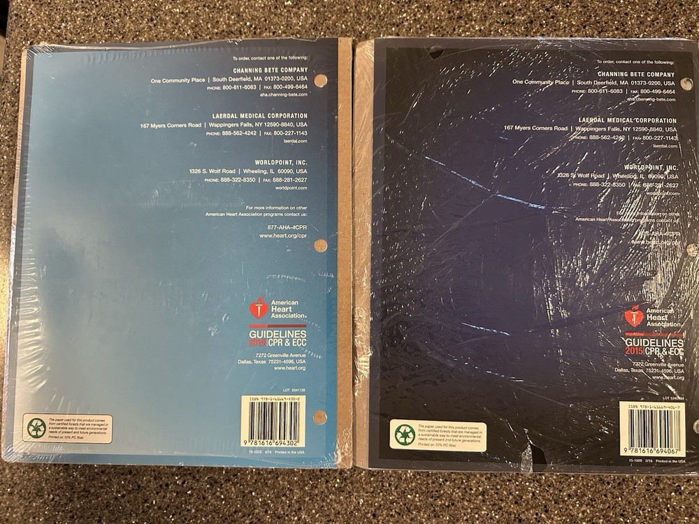 2 - AHA 2015 Heartsaver First Aid CPR AED Instructor Manual & Basic Life Support