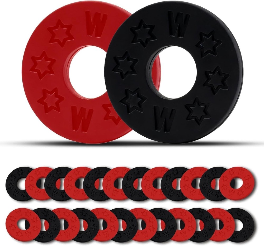 24PCS Silicone Guitar Strap Locks - Secure Strap Blocks & Rubber Strap Locks, Bl