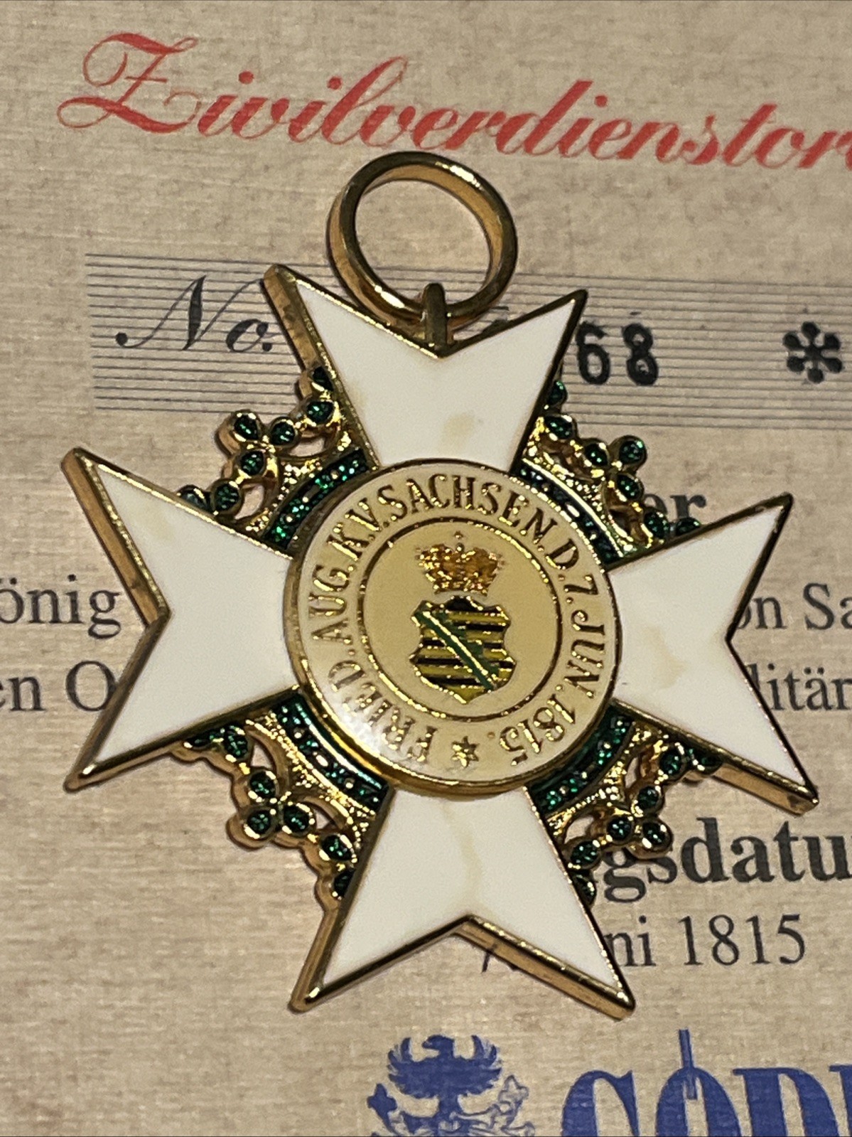 GODE - German Order of Bivilverdienst Civil Merit - 1815 - COA