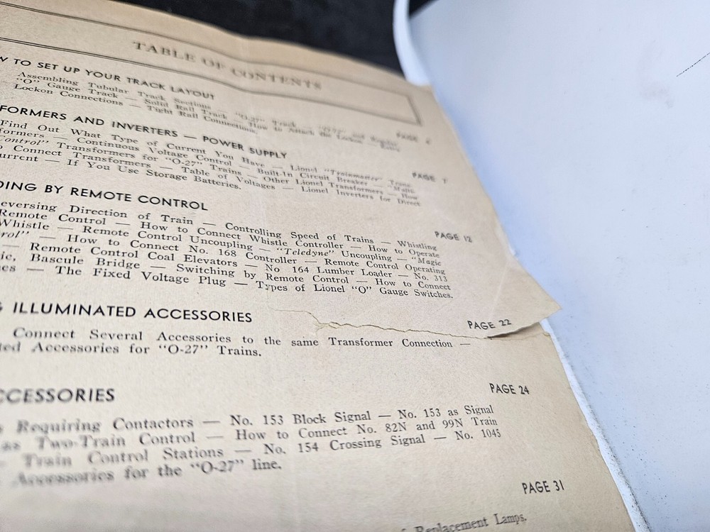Instructions for Operating Lionel Trains Manual 1941