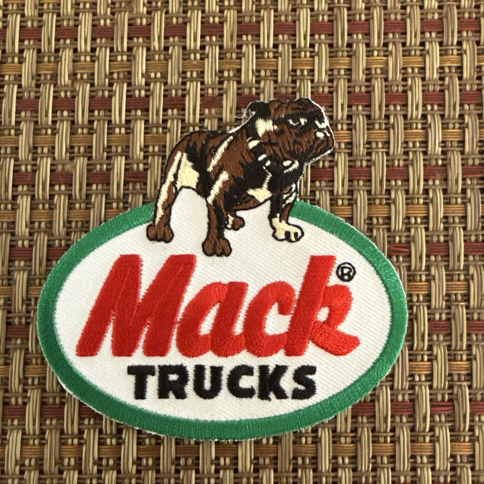Vintage Mack Truck Embroidered Iron-on/Sew On Patch 2 7/8” X  3”.