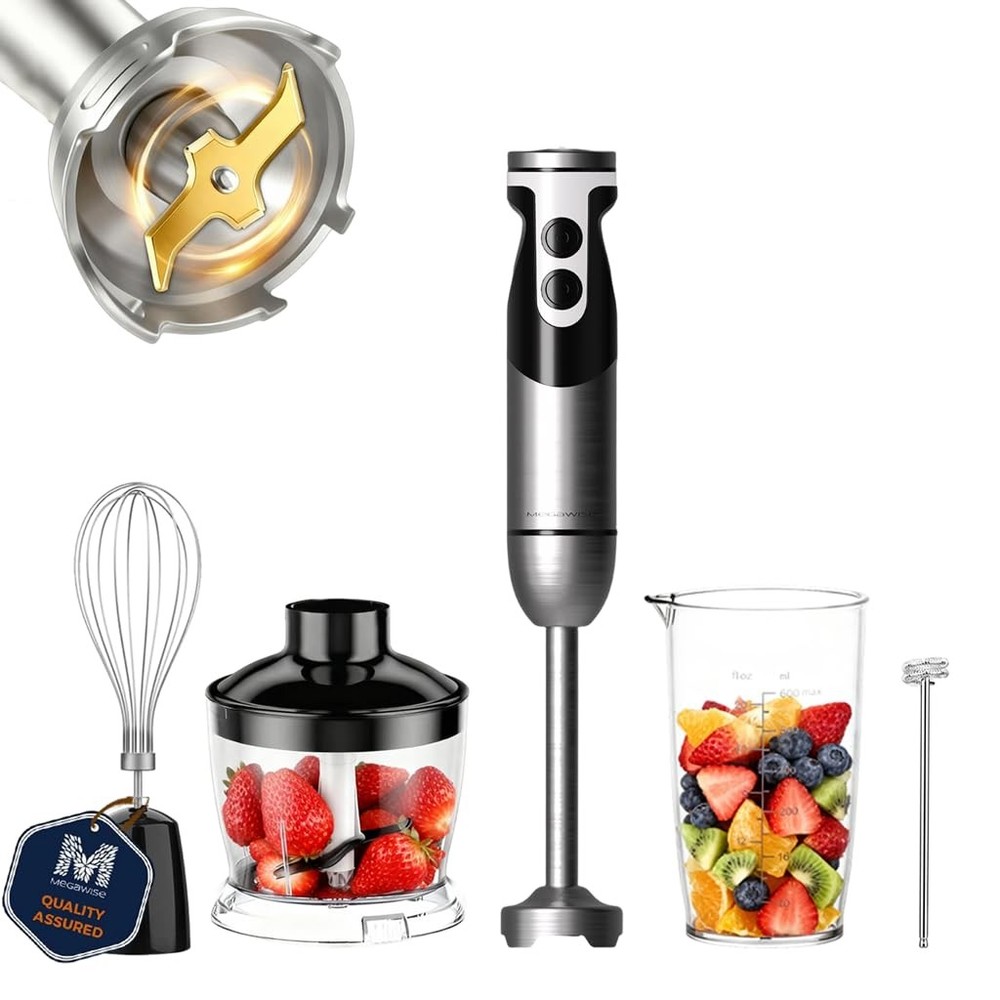 Pro Hand Blender New version 2025 (black, 5 in1)