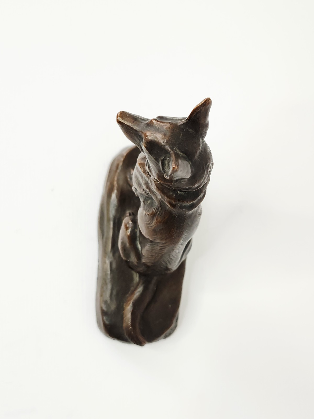 Antique Jennings Brothers Bronze Metal German Shepard Figurine JB 2417