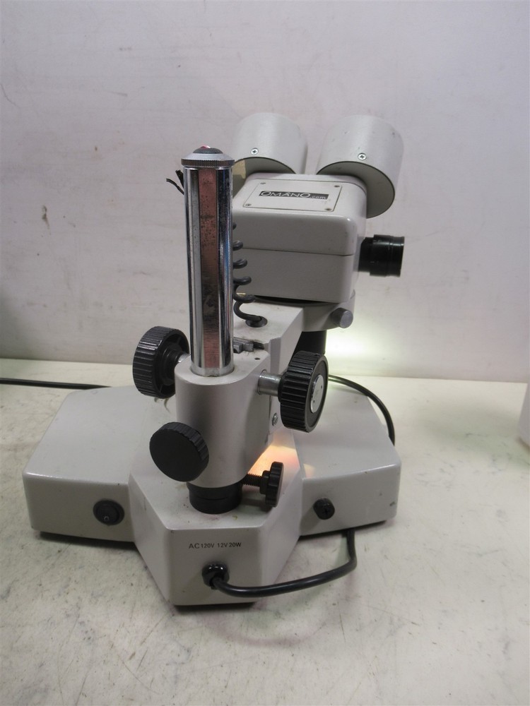 Omano Binocular Stereo Microscope with Boom Stand and Light Source