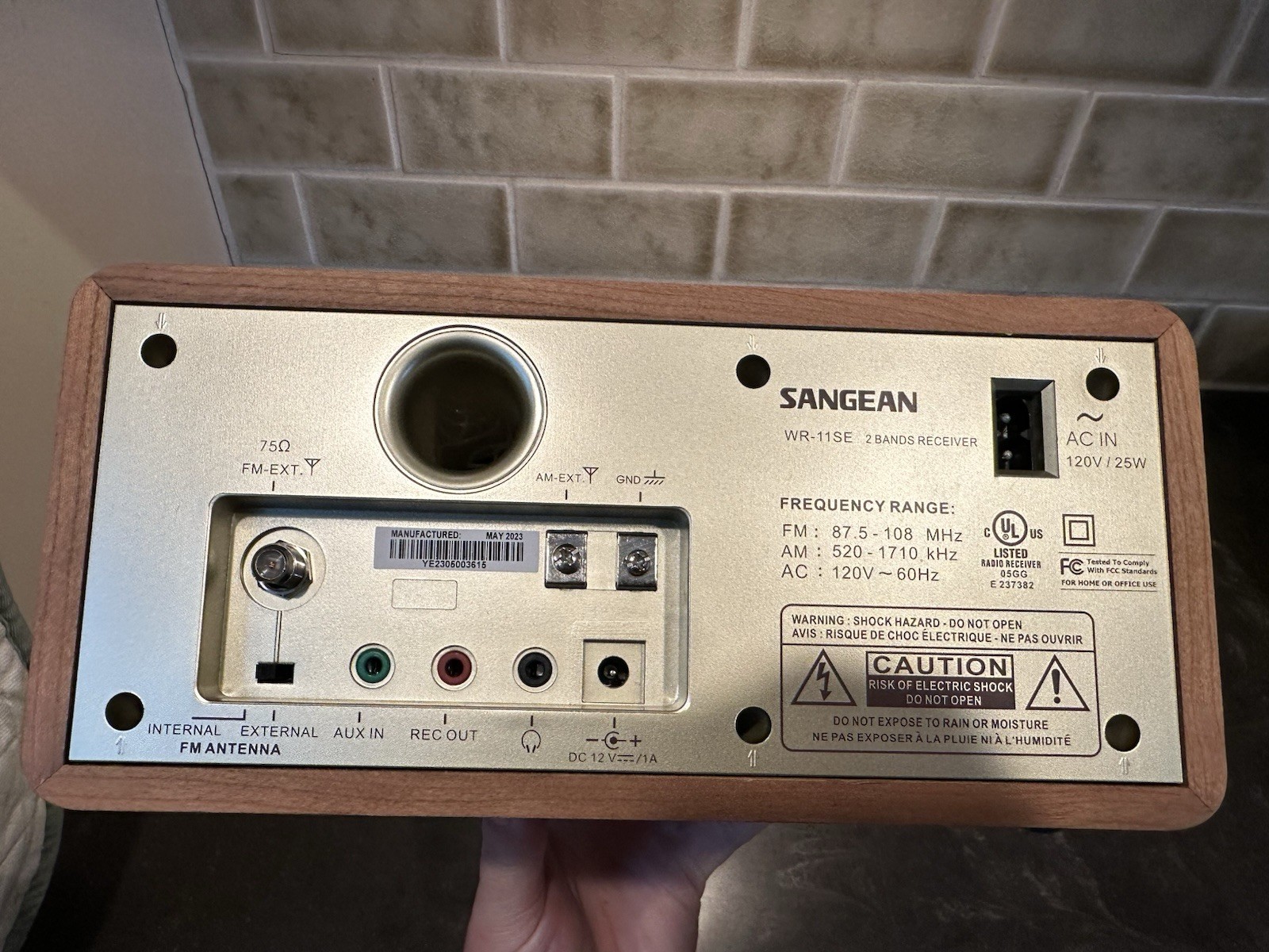 Sangean WR-11SE AM/FM Table Top Radio 40th Anniversary Edition Walnut