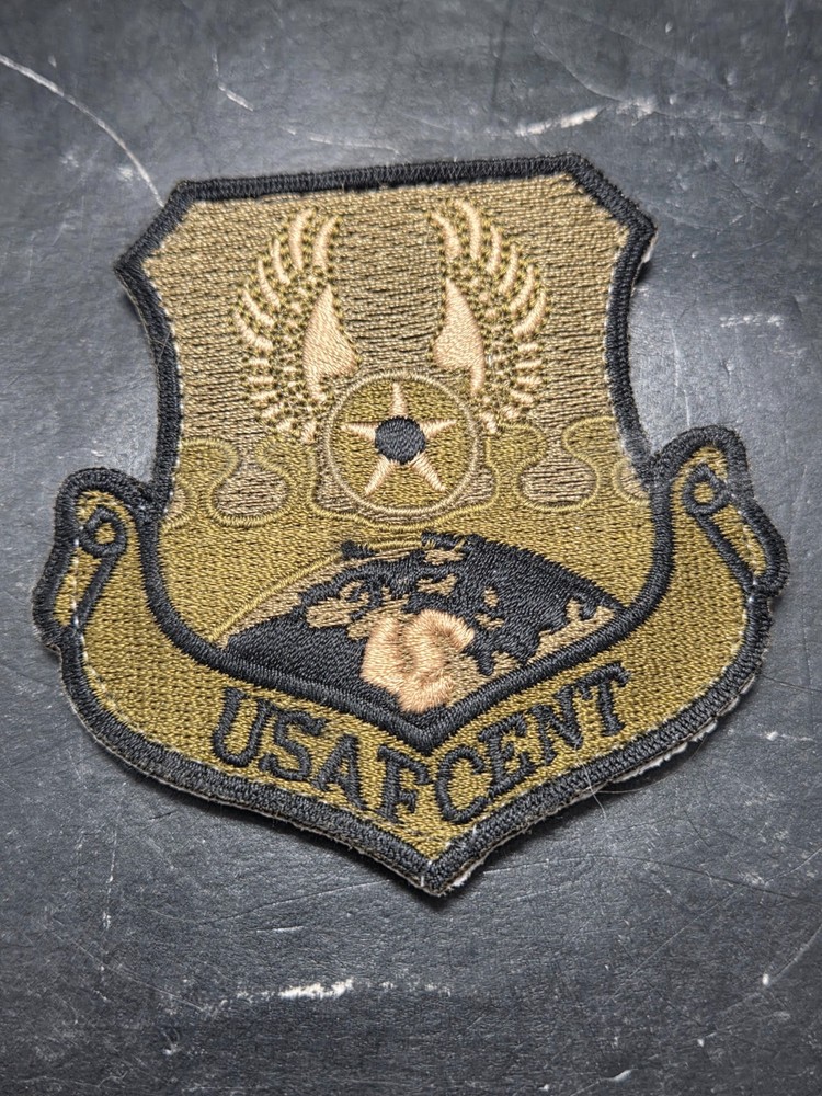 US Air Force USAF Central Command USAFCENT OCP Patch w/ Hook & Fastener Olive
