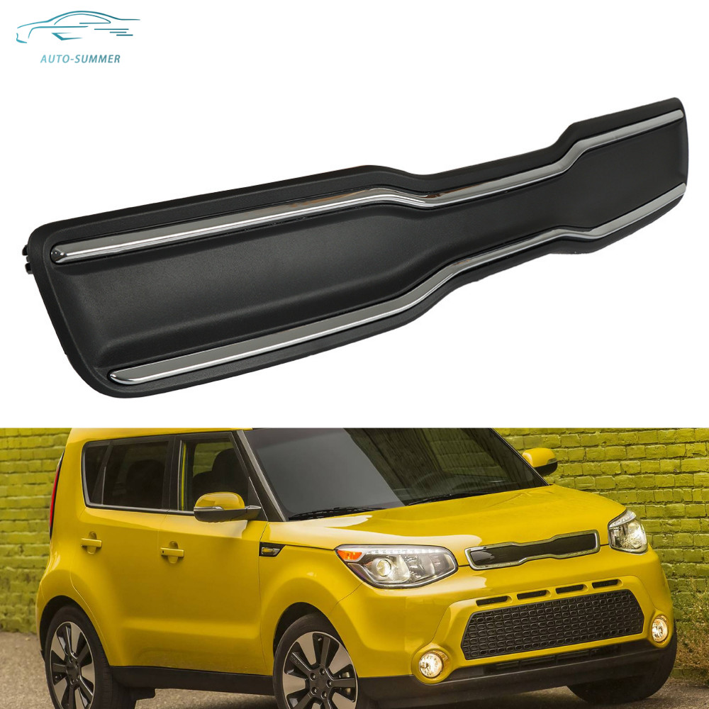 For Kia Soul 2014 2015 2016 Front Upper Grille Grill Black W/Chrome 86350B2000