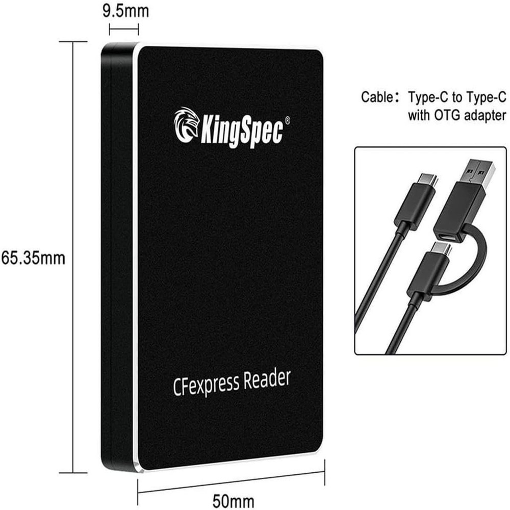 Cfexpress Type B Card Reader USB 3.1 Gen 2 Reader 10gbps USB-C Adapter_