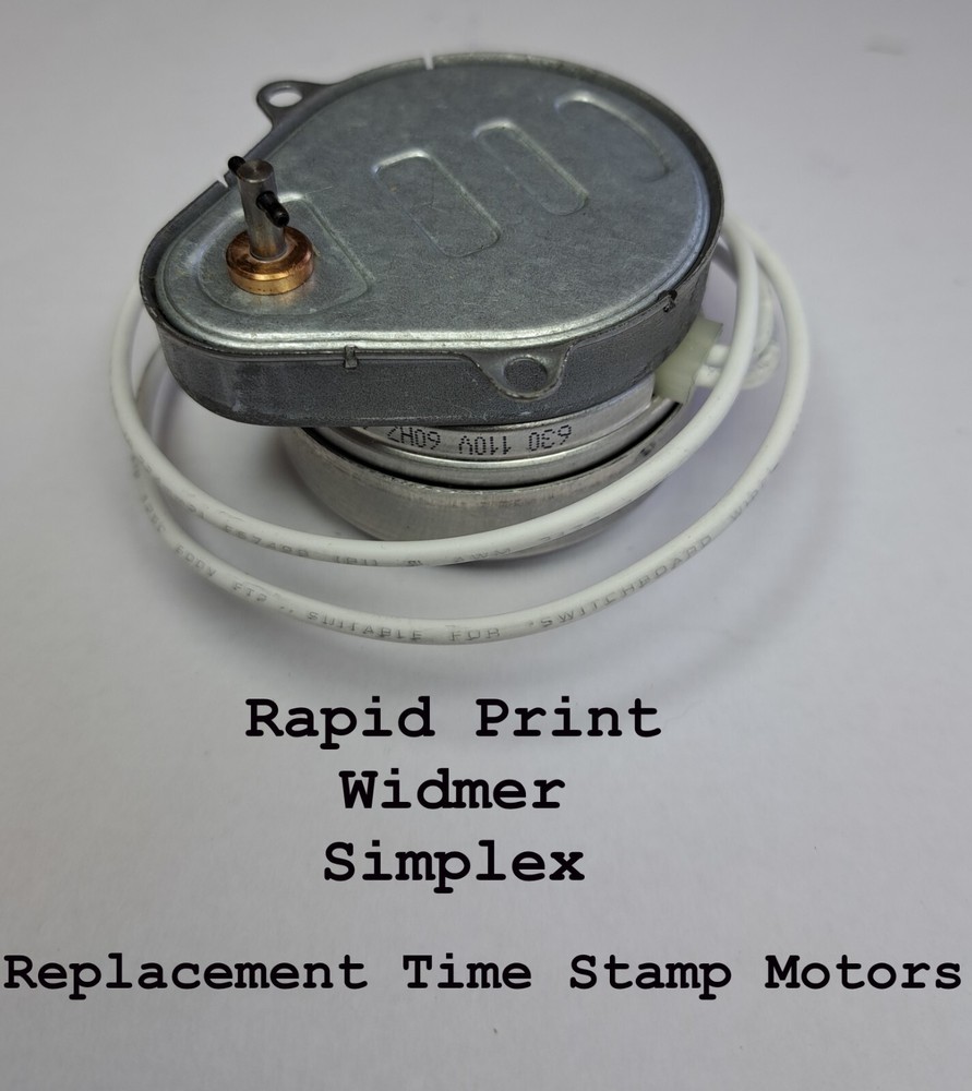 Rapid Print, Widmer, Simplex Replacement Time Stamp Motor