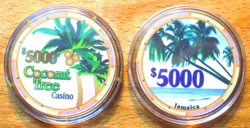 $5000. Coconut Tree Casino Chip - Jamaica 💥💥💥💥💥💥💥💥💥💥💥💥💥💥💥💥💥💥💥
