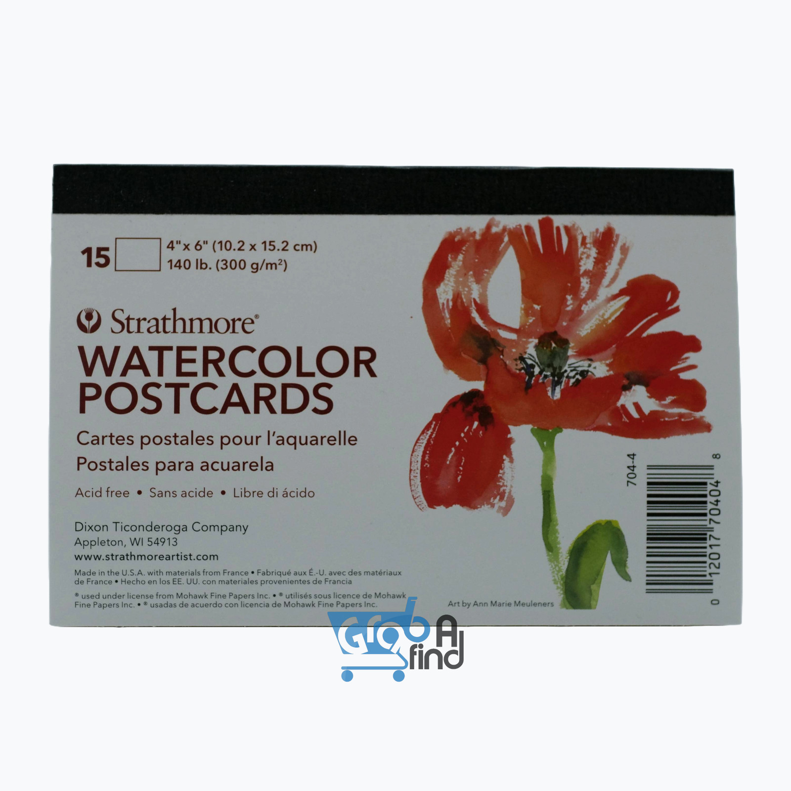 Strathmore Watercolor Postcard Pad, 4x6 inches, 3 Pack