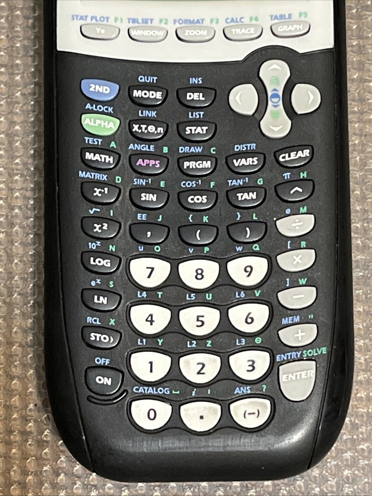 Texas Instruments TI-84 Plus Graphing Calculator With Cover - Tested