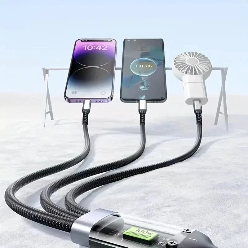 ANDROID 3 in 1 Fast Charging Cable Charger Cord For Type C Micro ✅ ANDROID ONLY
