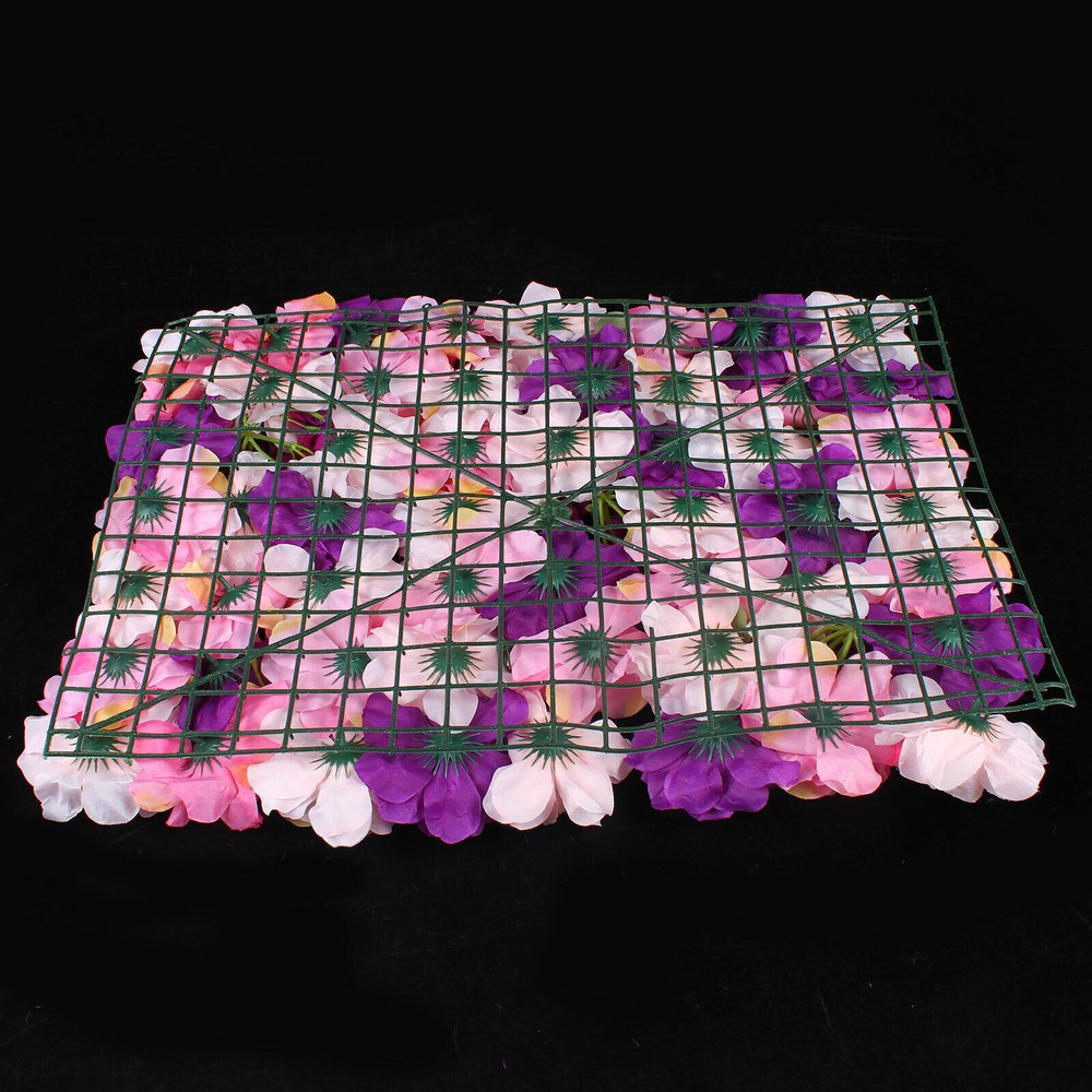 6*Artificial Flower Wall Panel Indoor Outdoor Flower Wall Panel For WeddingDecor