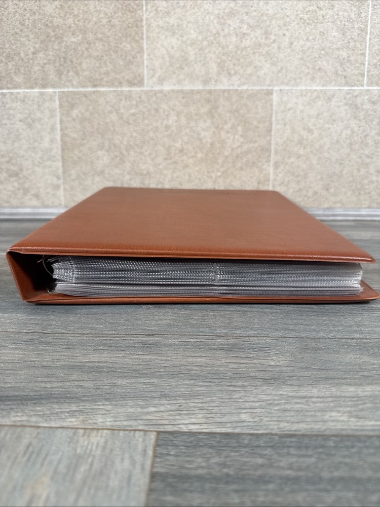 27 Pages ROYAL MAIL TAN BROWN POSTCARDS STAMP ALBUM