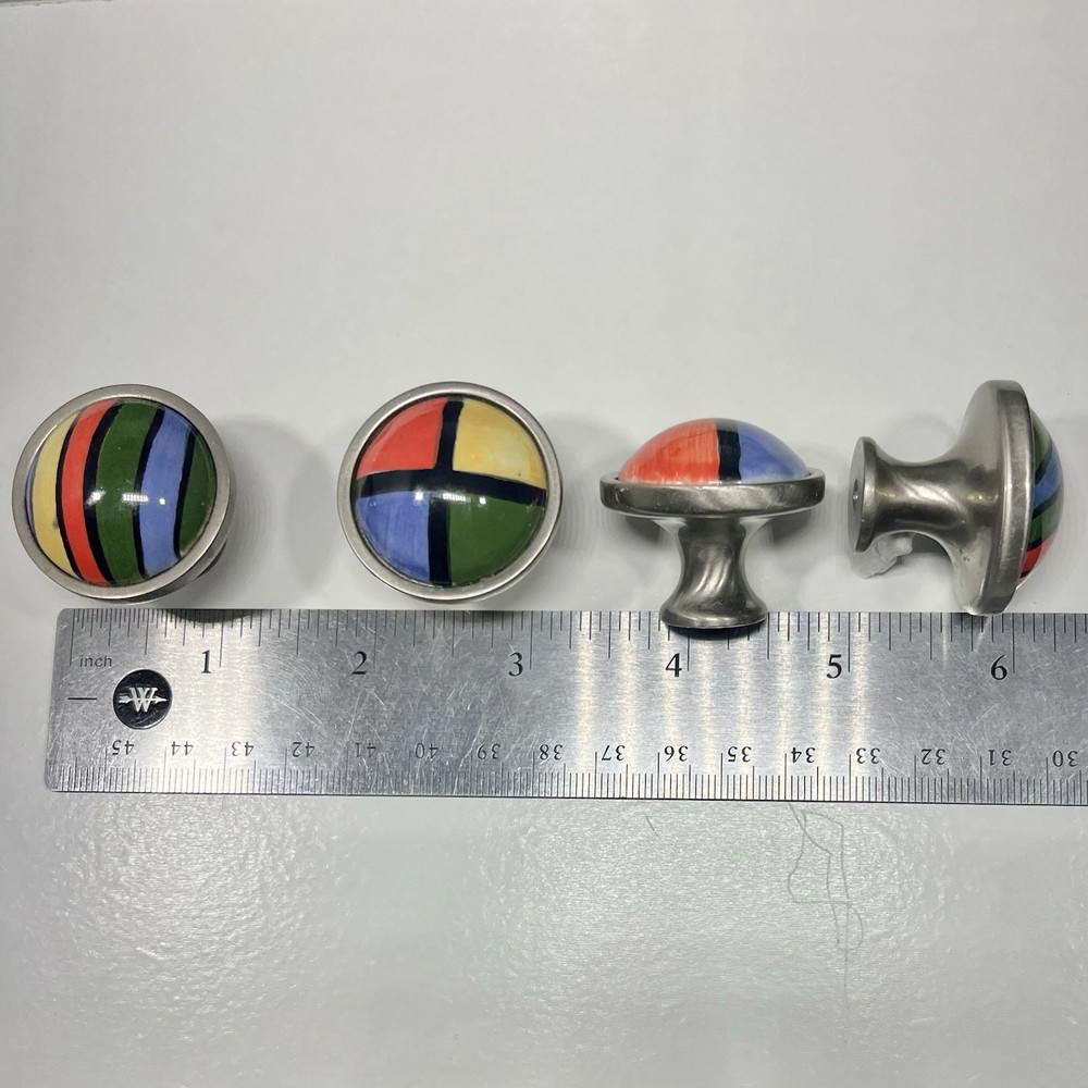 Rainbow Cabinet Knobs Colorful Drawer Handle Round Door Pulls Betsy Field Design