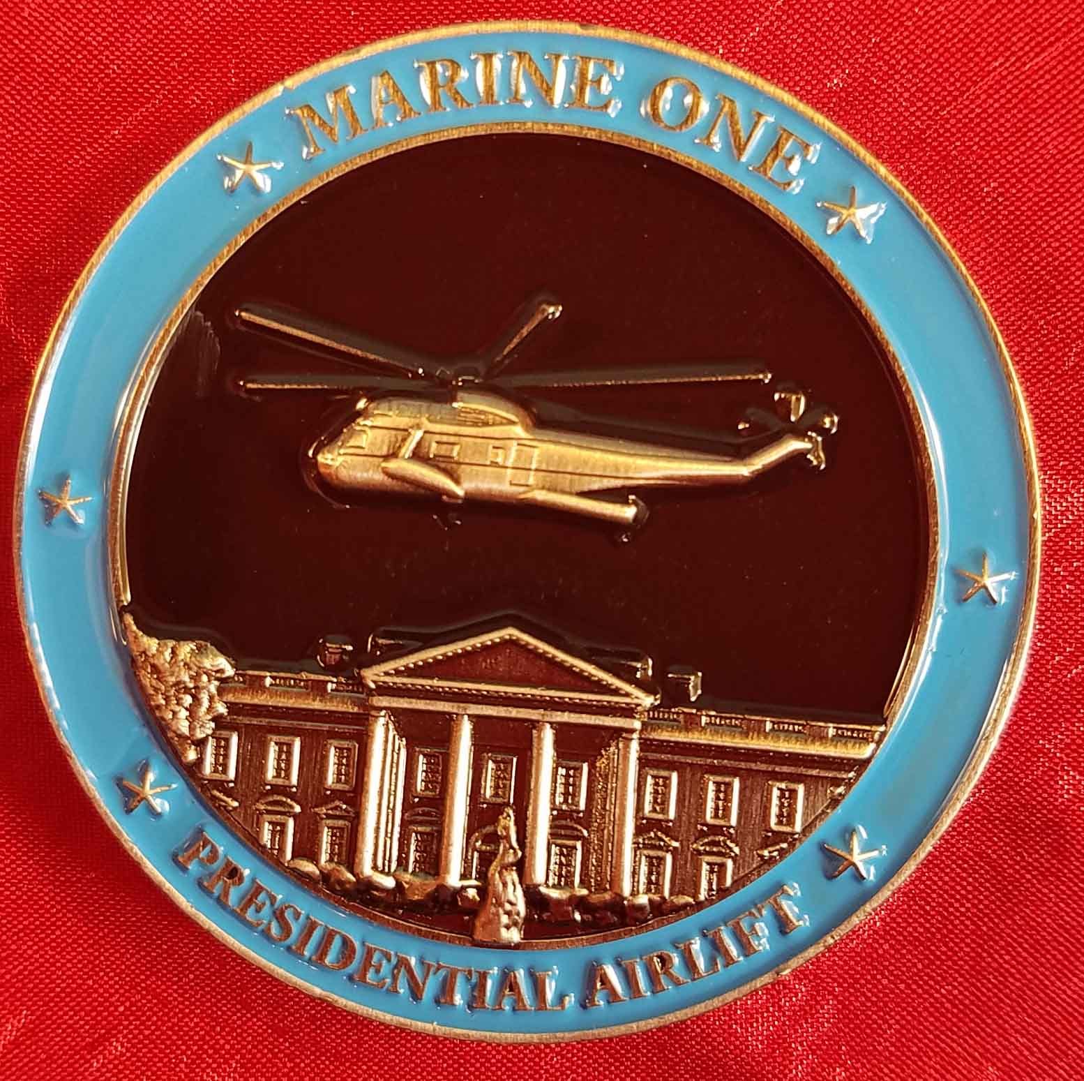 Marine one HMX-1 Presidential Airlift Challenge coin Original unique OCPM 26