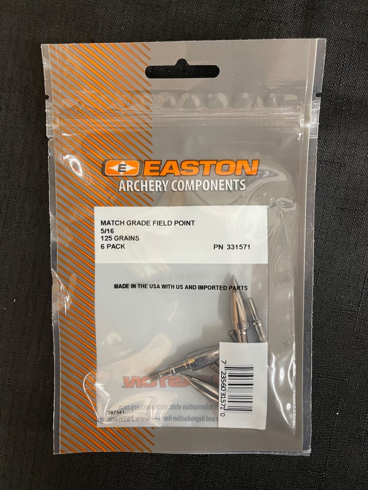 Easton Match Grade Field Points 6 Pack Multiple Sizes BRAND NEW