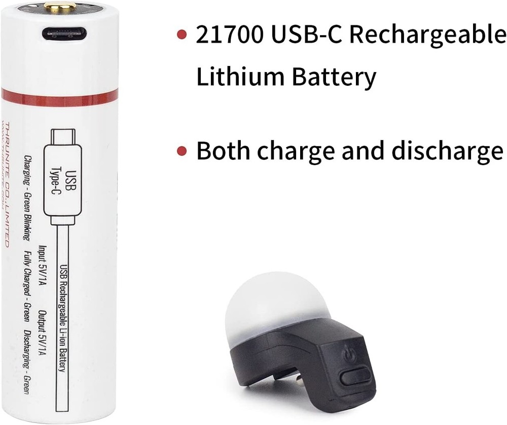ThruNite TS2 Rechargeable Camping Lantern Flashlight Survival Light