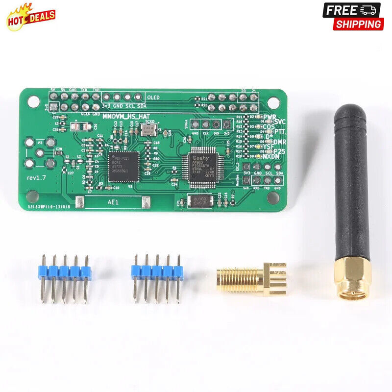 UHF VHF UV MMDVM Hotspot Module for P25 DMR YSF DSTAR NXDN Raspberry Pi Zero