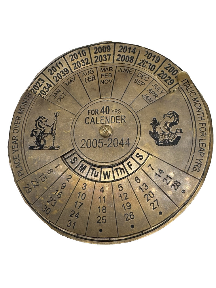 Gilbert Compass Solid Brass Nautical Handmade Working Travelling Compass W Case