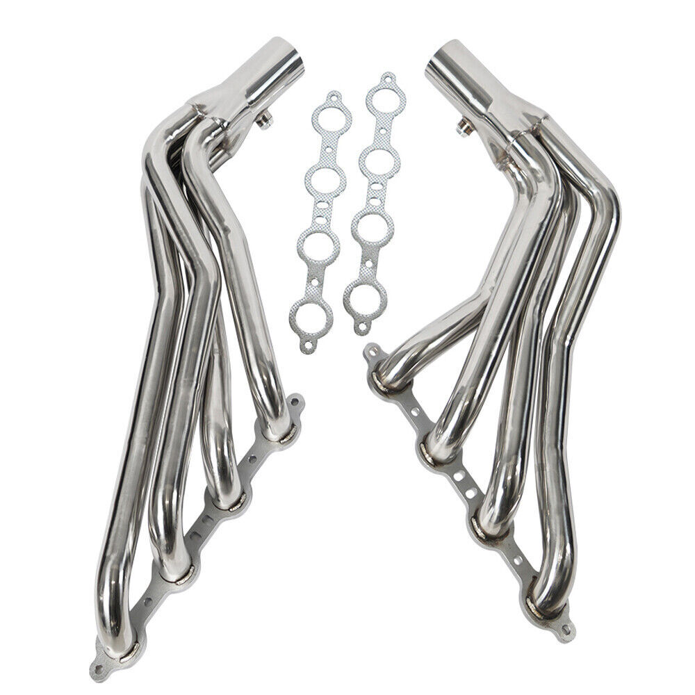 Long Tube Headers 1 3/4" Conversion Swap For Chevy C10 LS Truck LS1 LS2 LS3 LS6