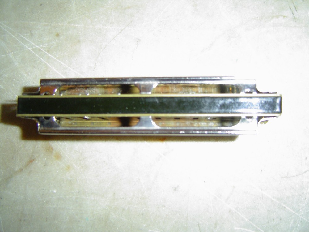 VINTAGE HUANG BAC PAC HARMONICA - Key D# Case Marked Eb Harmonica Marked D#