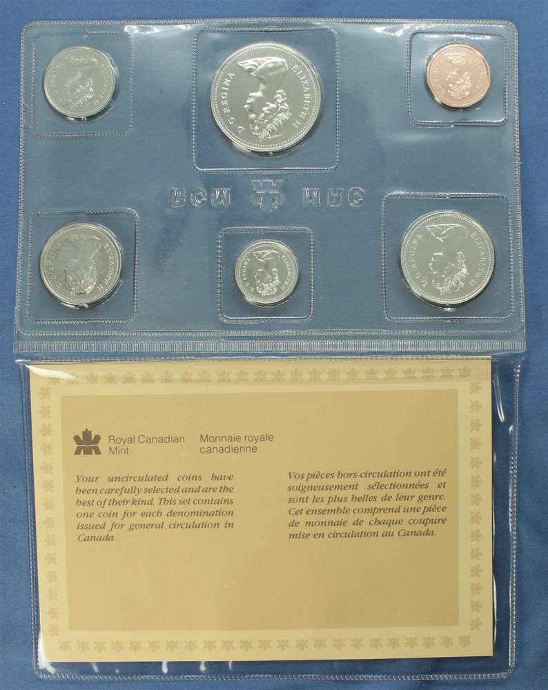 Canada 1985 Uncirculated Mint Set - Experimental Test Packaging