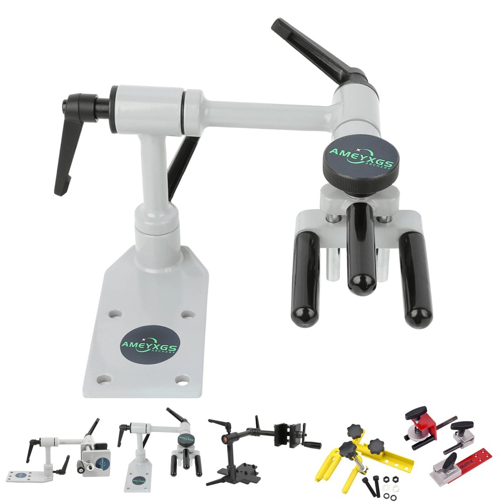 Compound Bow Vise Adjustable Multi Angle Metal Bow Maintenance Archery Tool