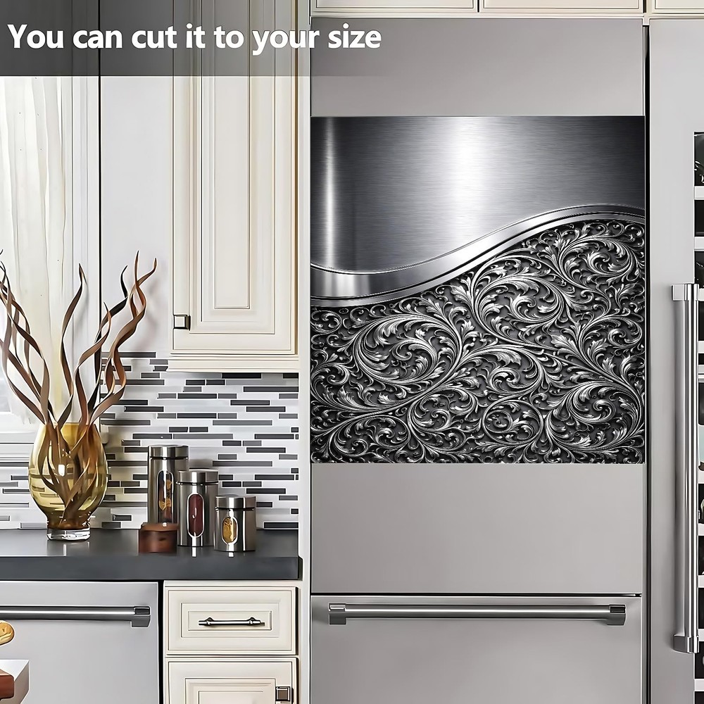 Metal Embossed Cloud Pattern Magnetic Dishwasher Sticker, Creative Kitchen De...