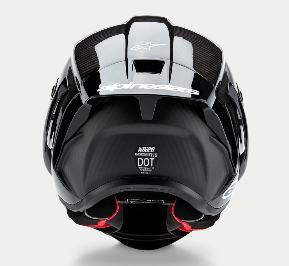 Alpinestars Supertech R10 Solid Helmet, Carbon Shell, CE-Certified Large