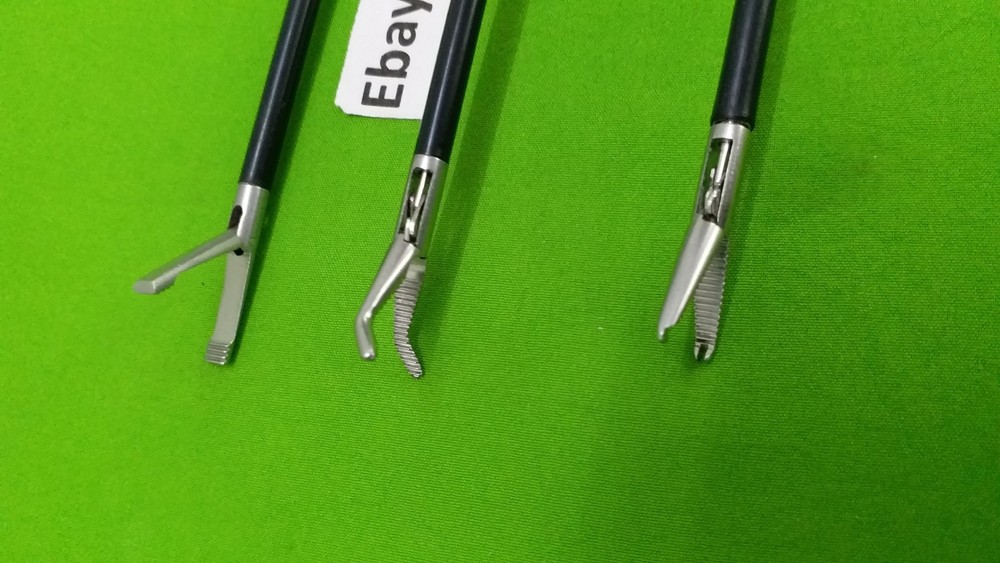3pc Laparoscopic Allies/Tooth/Right Angle Grasper 5mmx330mm Reusable Instruments