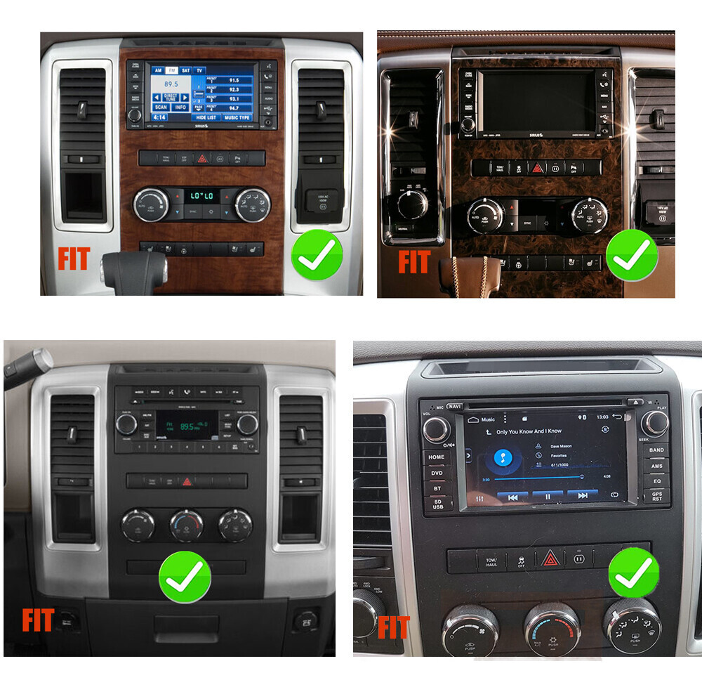 7" Carplay For Dodge RAM 1500 2500 2009-2012 Android 15 Car Radio GPS NAV Stereo