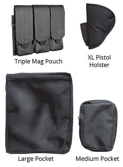Stealth Molle Gun Safe Door Organizer Pistol Kit Customizable Storage Small