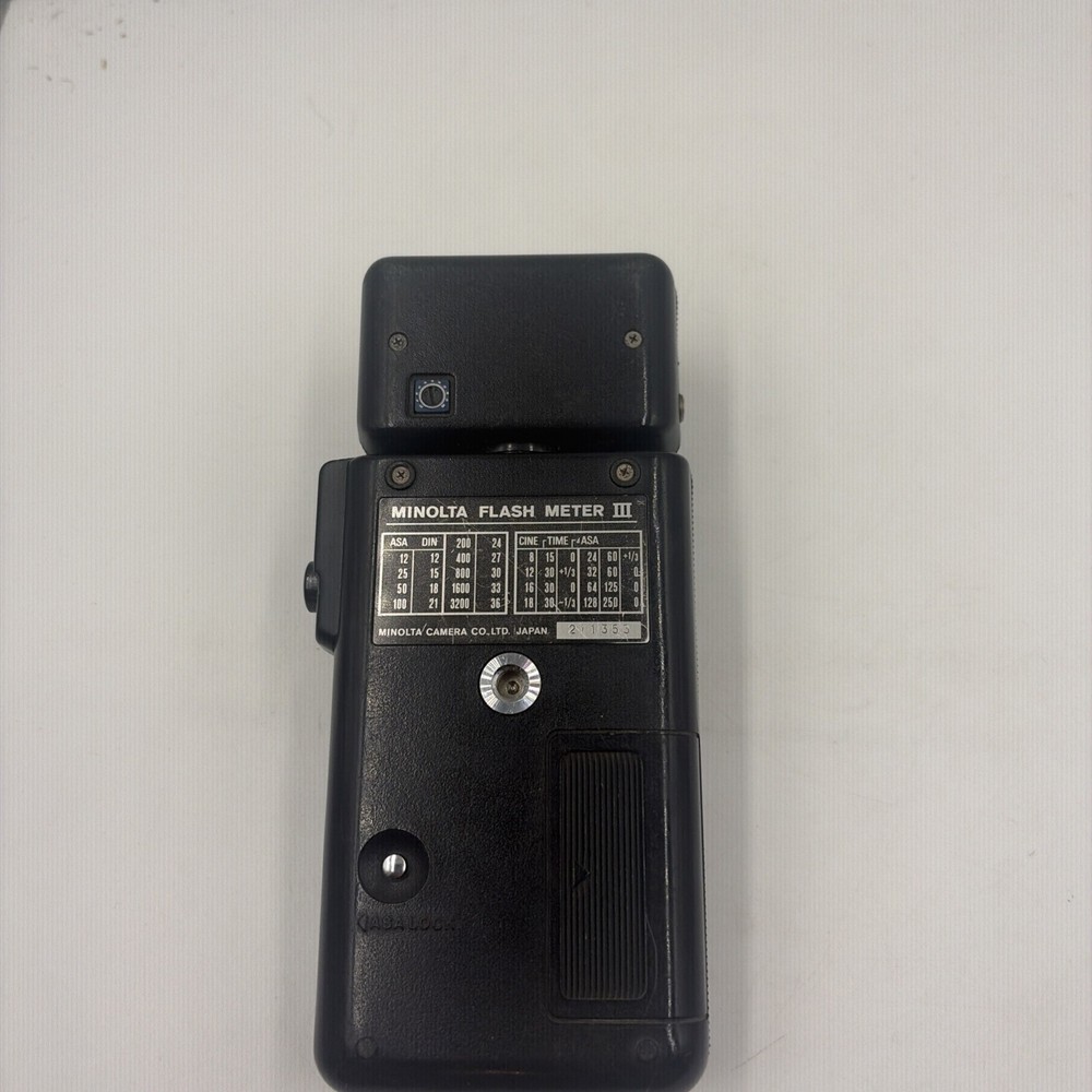 Minolta Flash Meter III with Spherical Diffuser (Ambient/Flash) Tested From USA