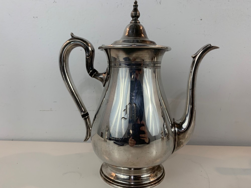 Vintage Reed 4 Barton Silver Plate Four Piece Tea set 4060