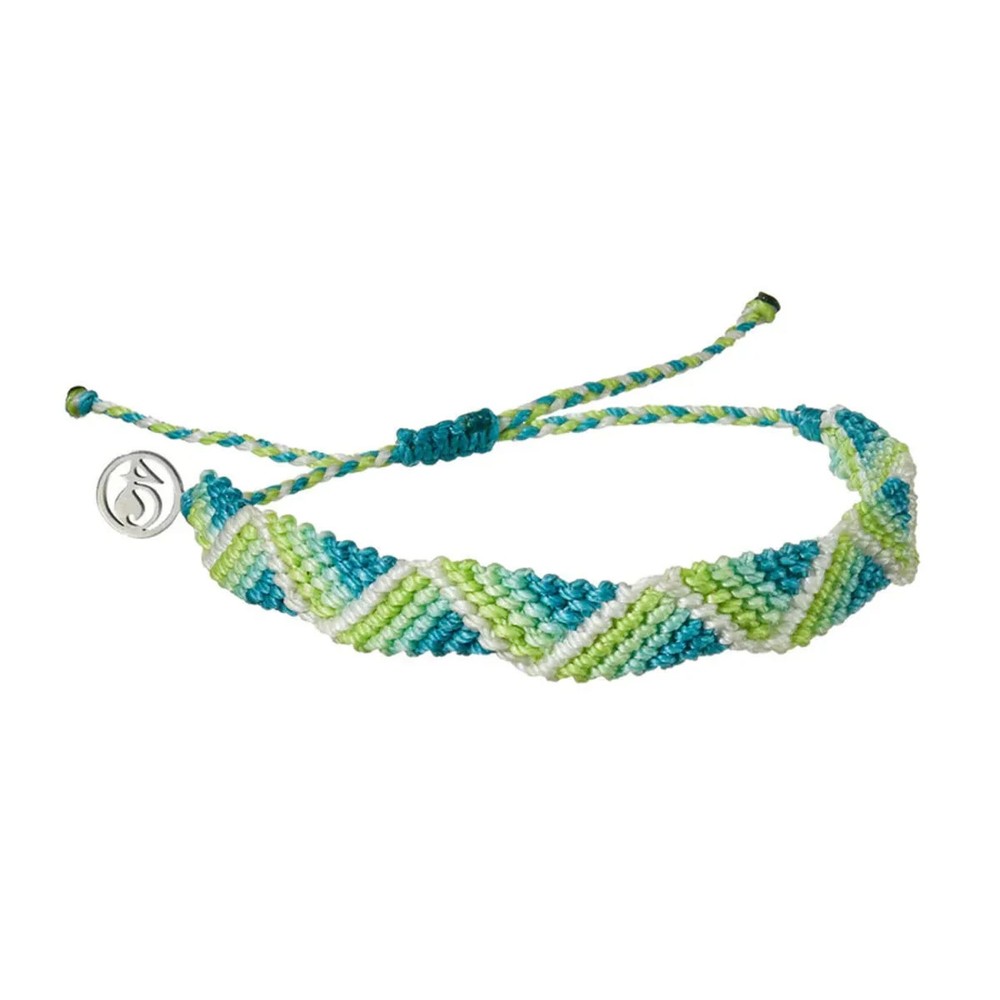 NEW 4Ocean Bali Riptide Braided Bracelet Electric Eel Green