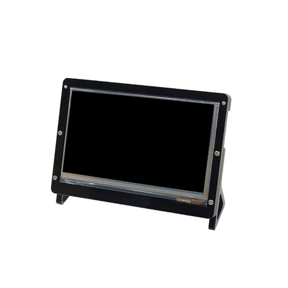 Acrylic 7" LCD Screen Front & Back Shell + Base + Screws For Raspberry Pi 2 B