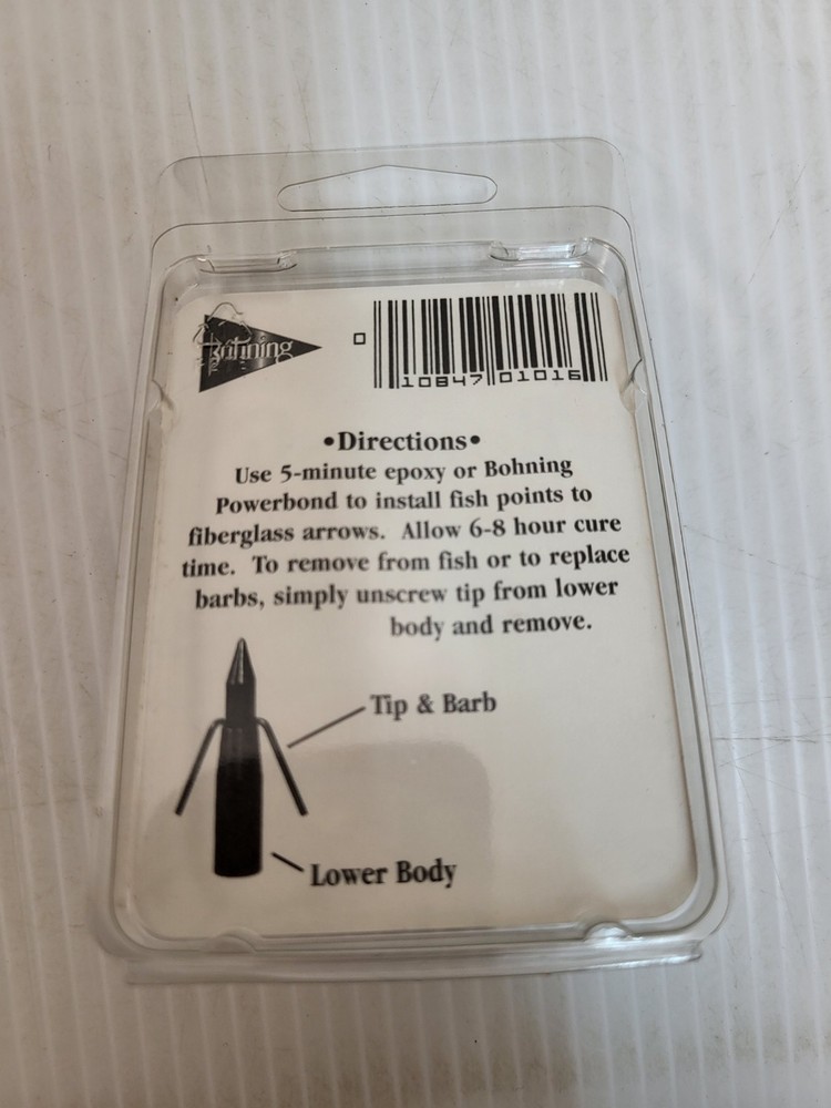 (6 Pack) Bohning River 1016 Fish Point Removeable Barbs Quick Fish Off Archery