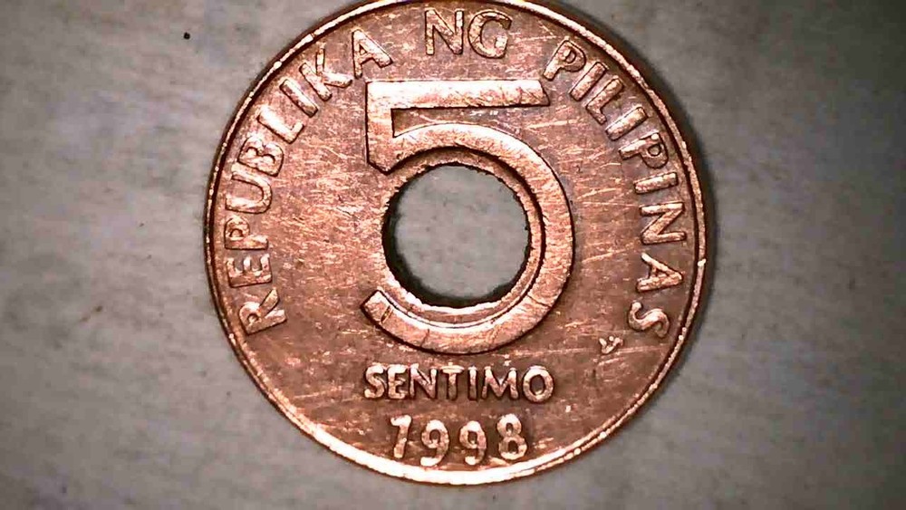 PHILIPPINES 5 SENTIMOS 1998