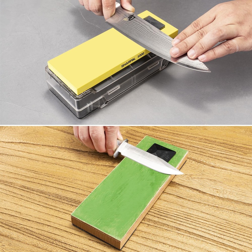 Angle Pyramid Whetstone Knife Blade Sharpener 2-Pack Angle Guide 14° 17° 20° 25°