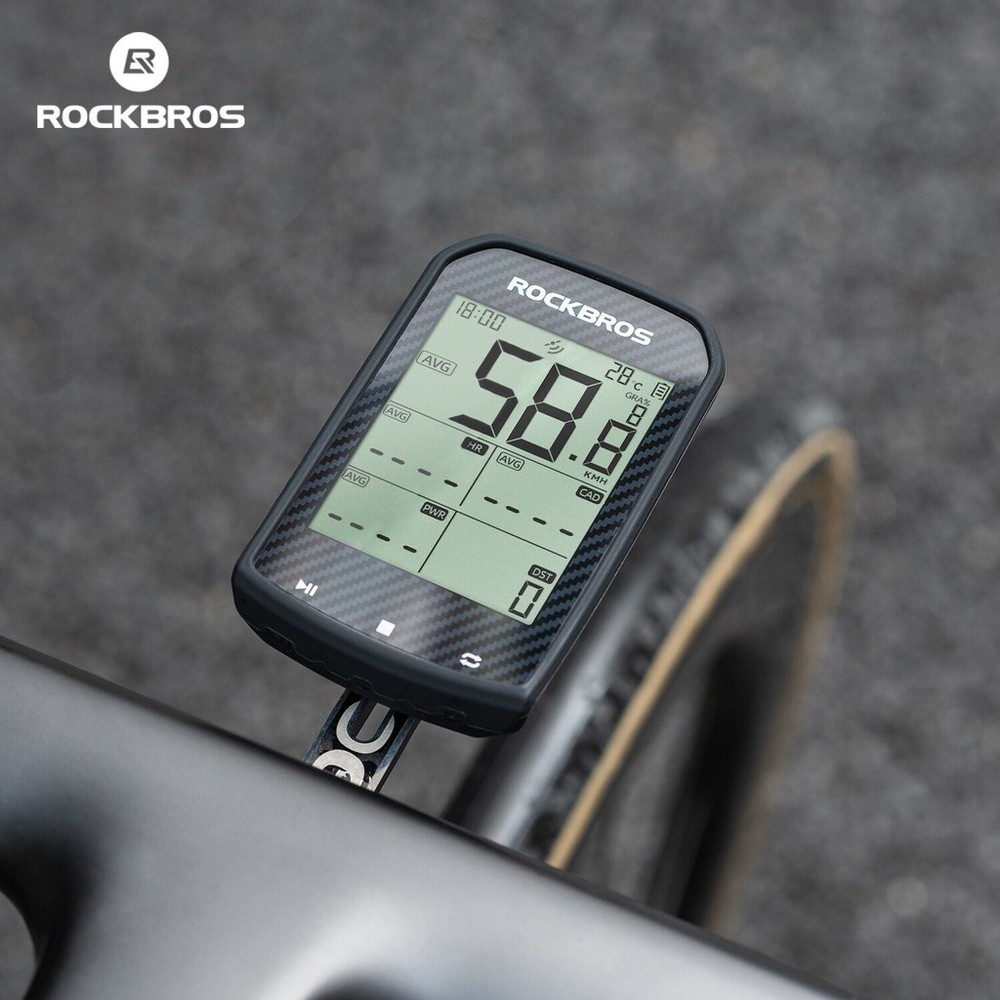 ROCKBROS M1Pro GPS Bike Computer Wireless 2.9'' LCD Bluetooth ANT+ Speedometer