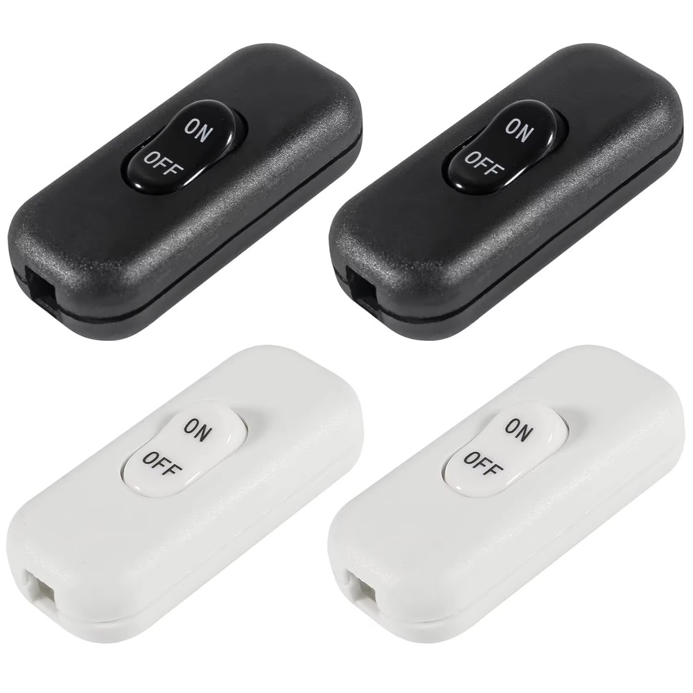 Inline Cord Switch, PLUSPOE 2-Pack on off Button Control Lamp Appliance Switch f